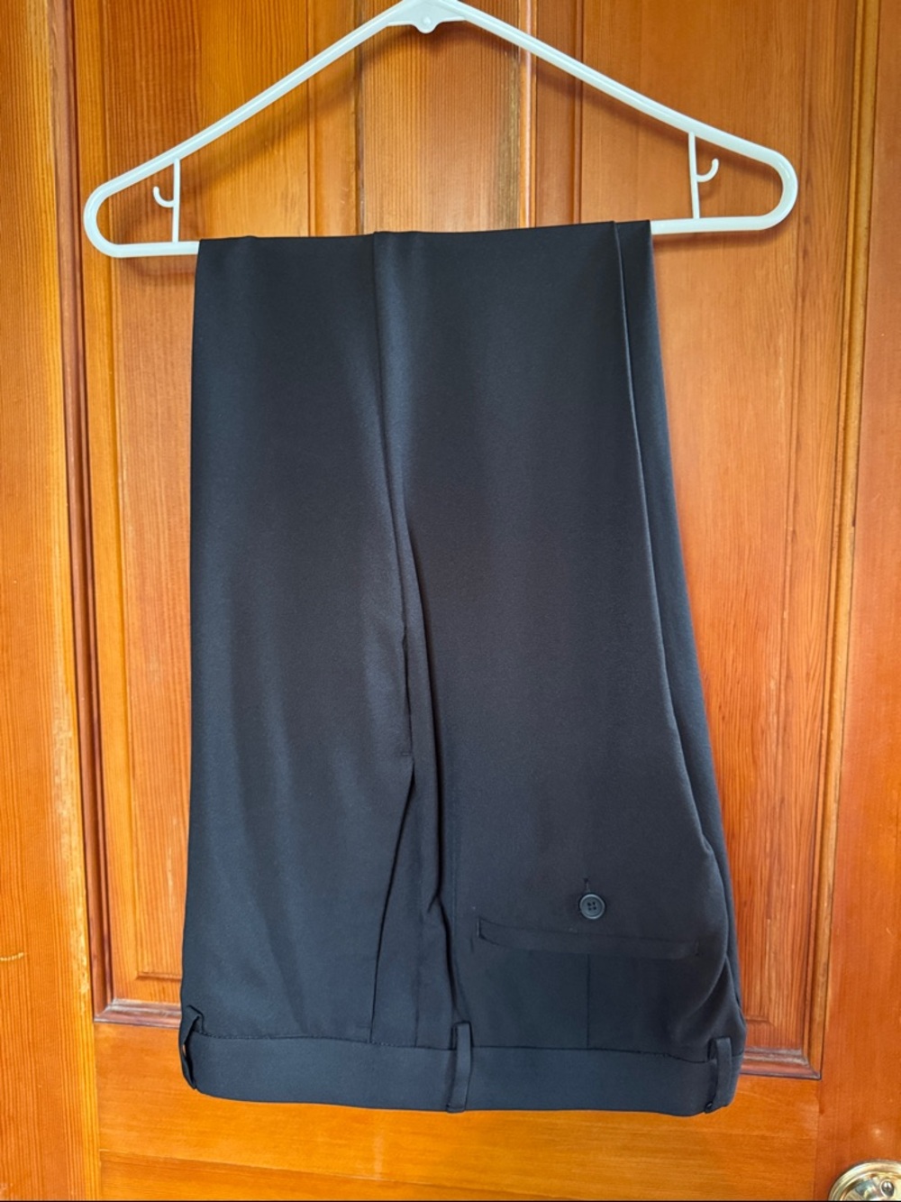 Kenneth Cole New York Black Men's Dress Pants - Tailored Flat Front